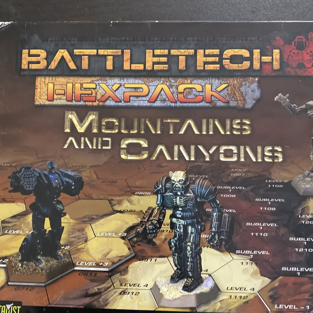 Battletech Hexpack Mountains and Canyons VG
