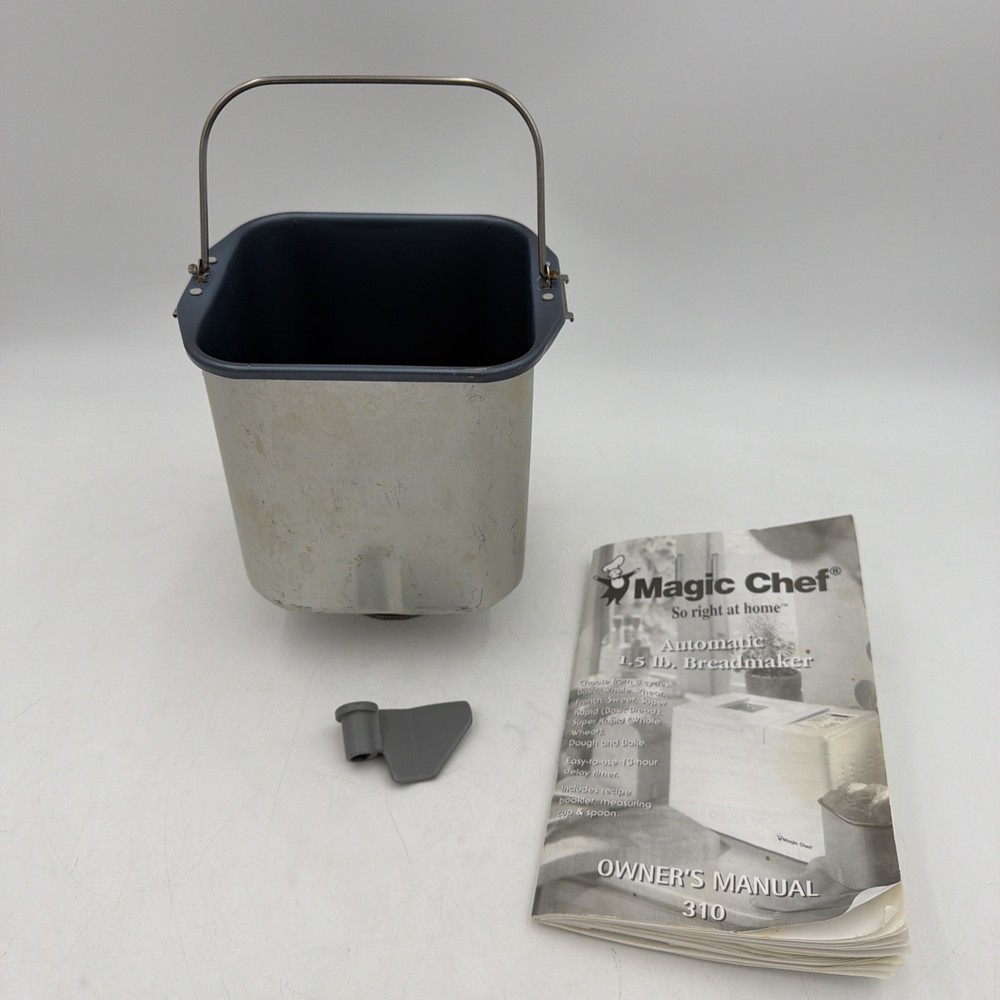 Magic Chef Bread Maker Machine CBM-310 Baking Pan w/ Paddle + Manual Replacement