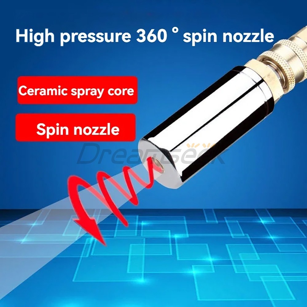 5000PSI High Pressure Washer Rotating Turbo Nozzle Spray Tip 1/4" Quick Connect
