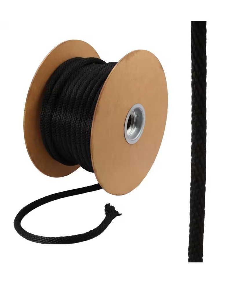 Everbilt- 5/8 in. x 200 ft. Black Solid Braided Polypropylene Rope
