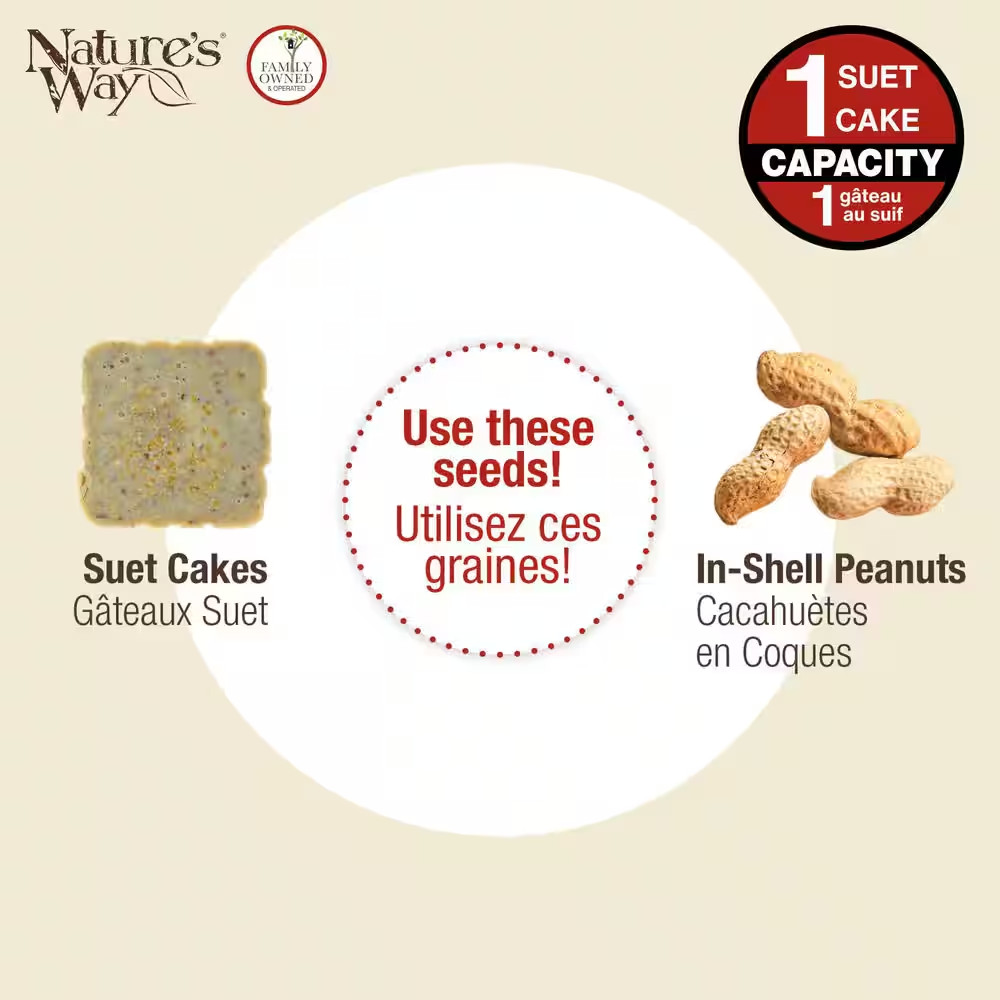 Cedar Tail Prop Suet Feeder 1 Cake