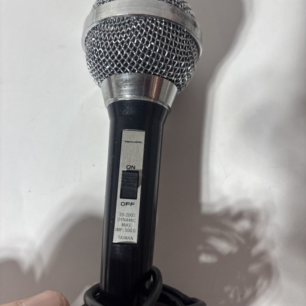 Realistic 33-2001A Dynamic Microphone 500 ohm Imp