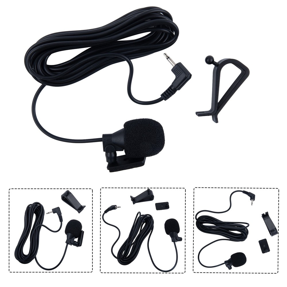 Microphone Black Replacement Vehicle Windproof Car Electronics Accessories