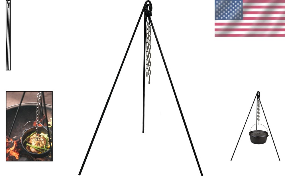 Adjustable Height Campfire Tripod