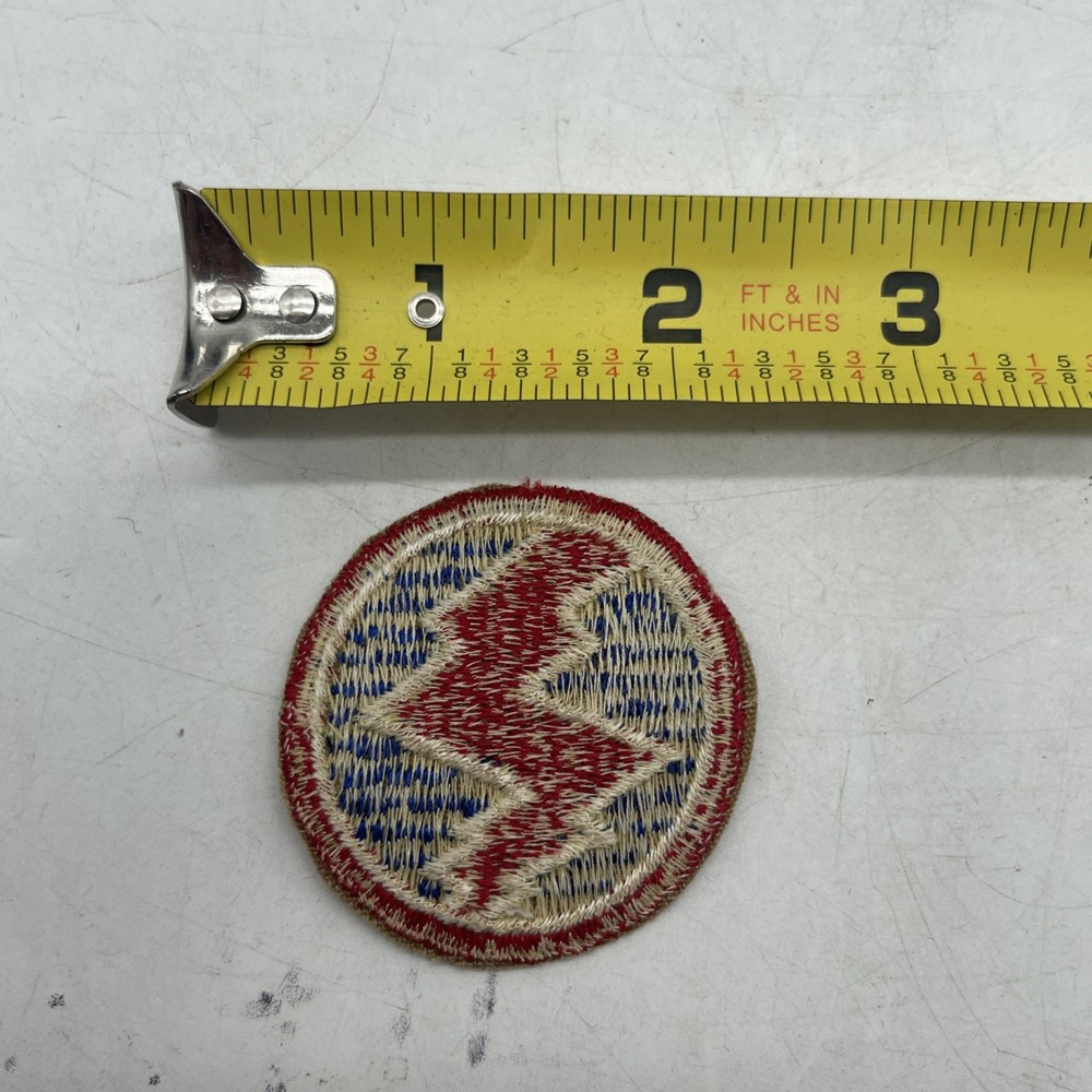 Vintage U.S. Army 312th Logistical Command Patch White Blue Red 2” Circle