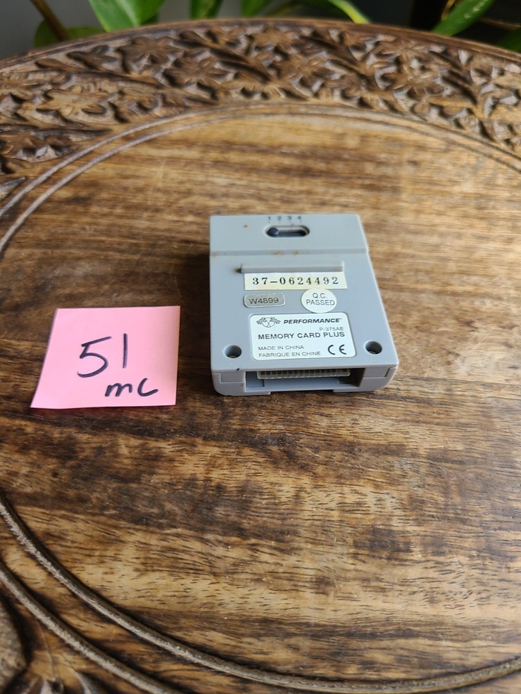 N64 Memory Card Plus Performance P-375AE 4 Bank Controller Pak Untested