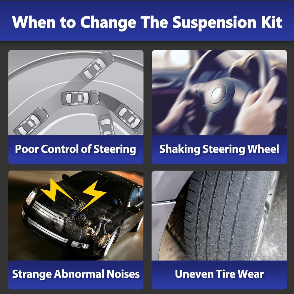 8pcs Front Lower Control Arm Kit for Focus Transit Connect 2013-2018