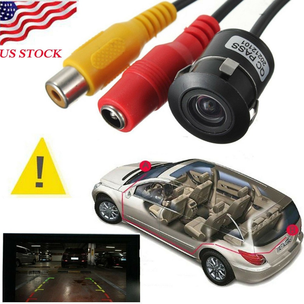 HD Backup Camera Flush Mount Waterproof Rear View Reverse LED Night Vision CMOS