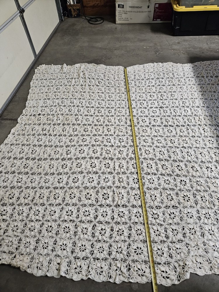 Vintage Handmade  Crotchet  Blanket