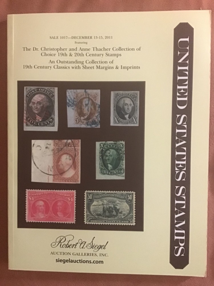 Siegel 1017 United States Stamps Many Superb Gems