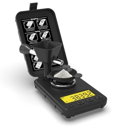 MAXUS Reloading Scale 50g 0.001g W/ Powder Trickler 3 Backlight Repeat Mode