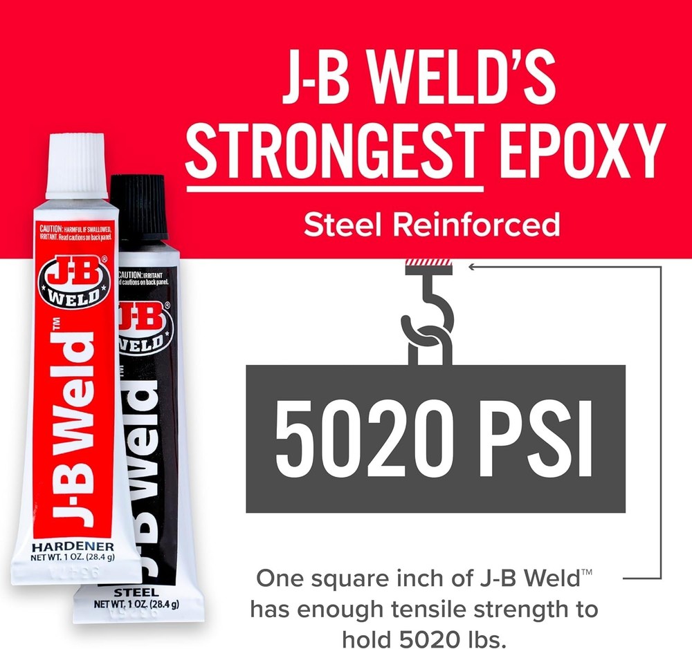 2oz Cold-Weld Epoxy - Waterproof, High-Strength, Multi-Surface Bonding Solution