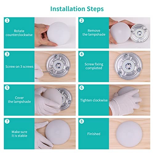 2 Pack RV LED Ceiling Puck Light RV Boat Interior Light DC 2 Pack/Cool White