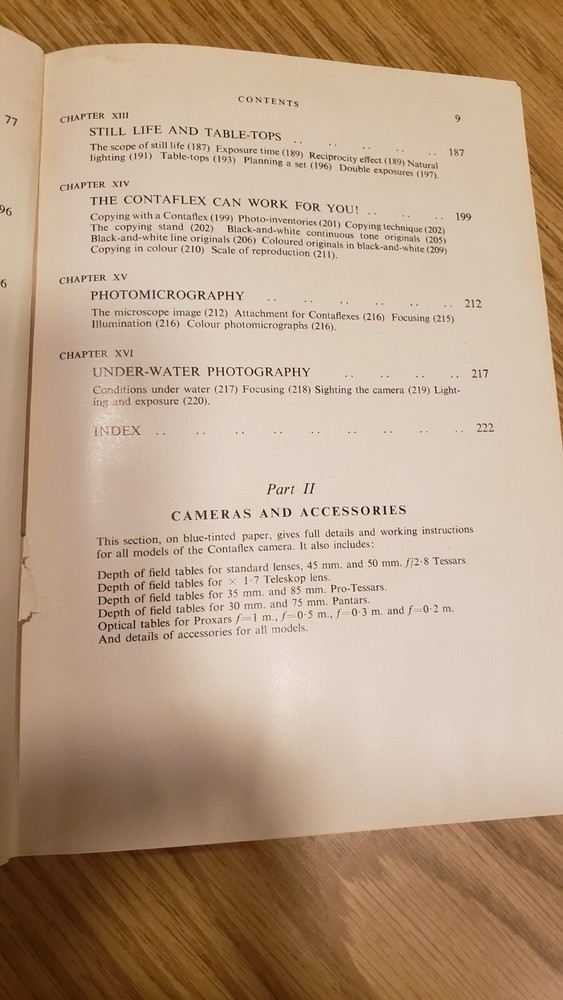 Contaflex Manual Complete Guide for Single Lens Reflex Camera, Edward S. Bomback