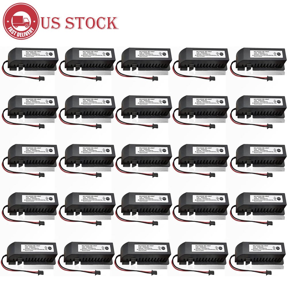 25X MR-J3BAT PLC Battery For Mitsubishi MELSERVO MR-J3 with Plug  3.6V 2400mAh A