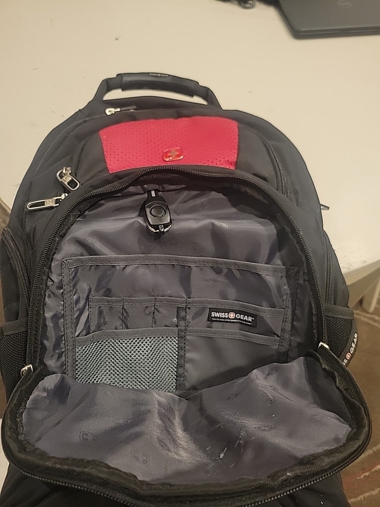 Swiss Gear Backpack with Multiple Pockets Red/Black. Great Condition