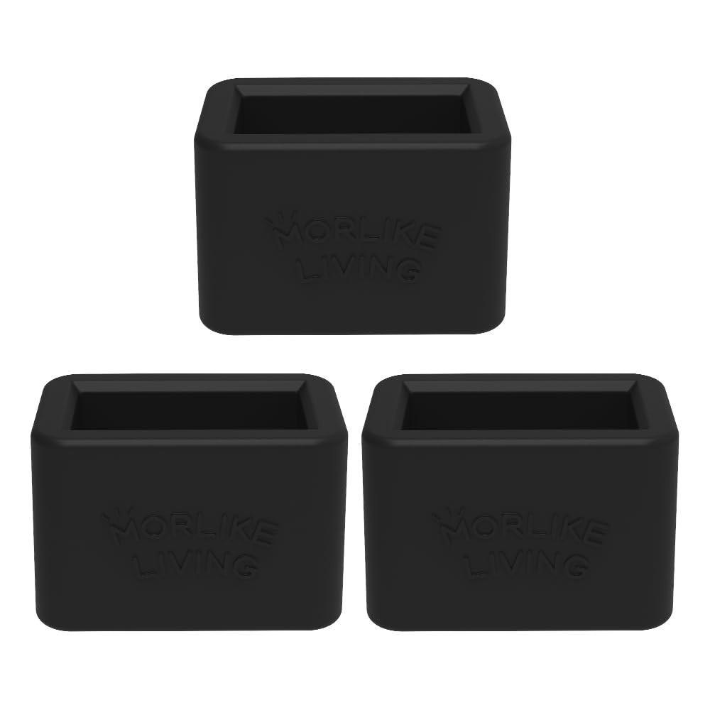 Silicone Buckle Holder Booster - 3 Pack, Black, Adjustable, Durable & Versatile