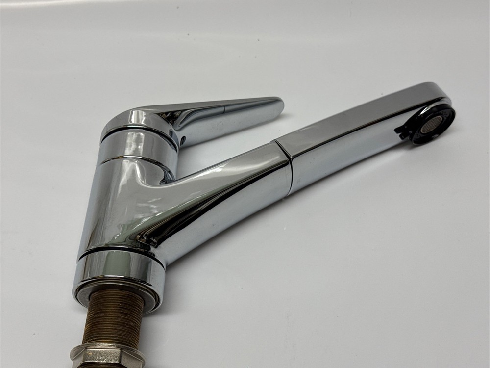 KWC Domo Chrome & White Single Kitchen Faucet, Core Unit Only (no Pull-out)