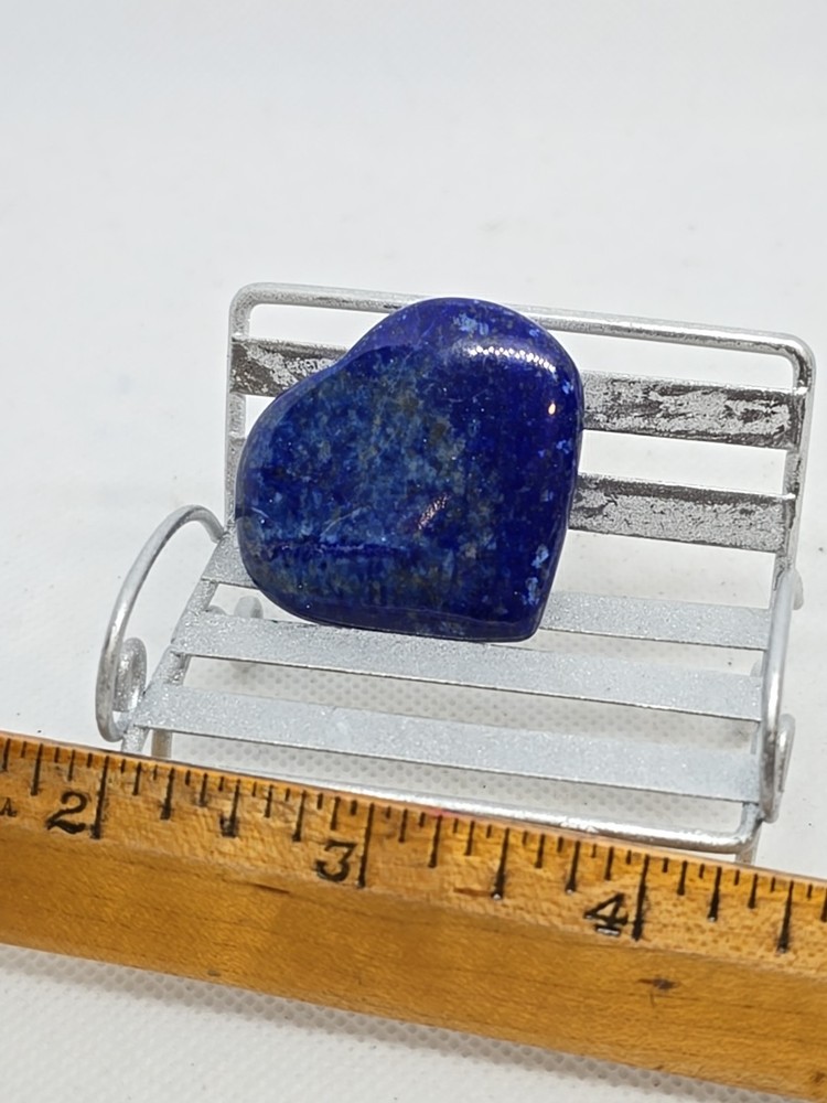 Lapis Lazuli Carved Heart