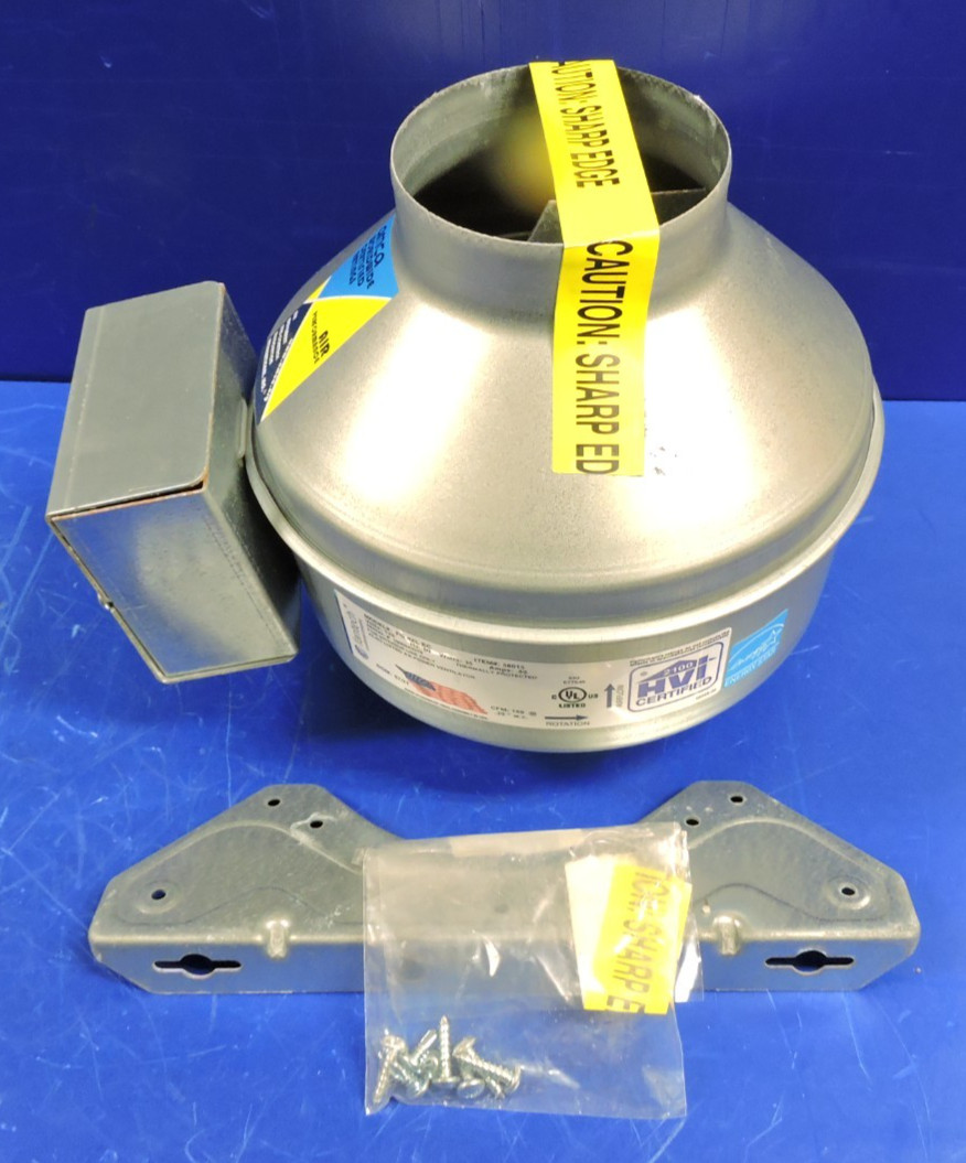 NEW Fantech FG 4XL Inline Centrifugal Fan 4" Duct 170 CFM Metal Housing EC Motor