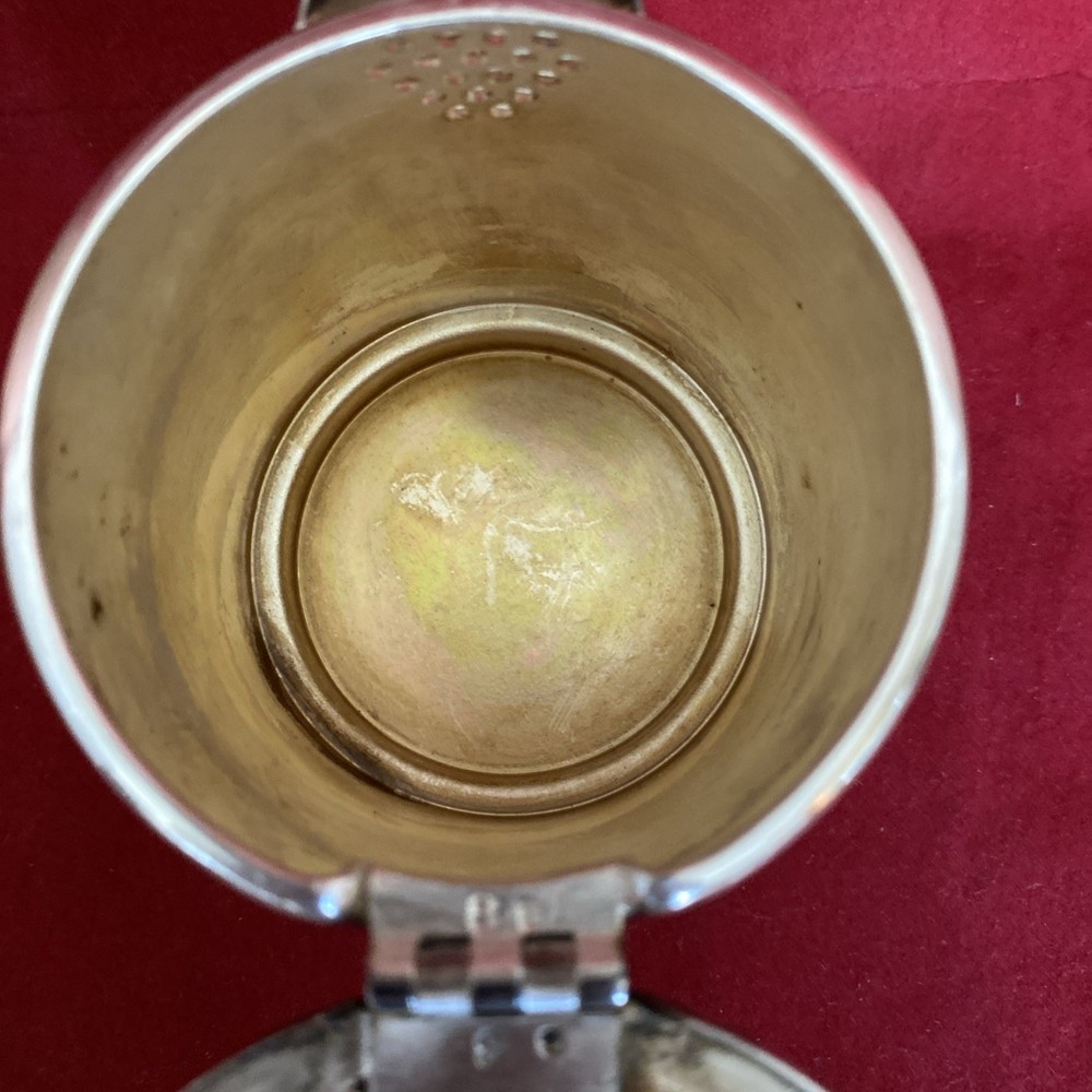 Vintage Cunard Line Silver Plate Coffee Pot & Creamer