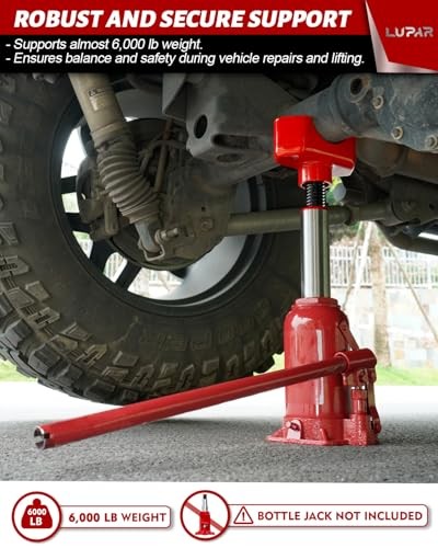 Jack Axle Adapter Lifting Saddle Compatible with Bottle Floor Jack 3INCH Red