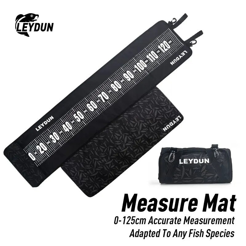125cm Fish Measure Mat with Measuring Ruler and Padded Kneeling Base – Essential