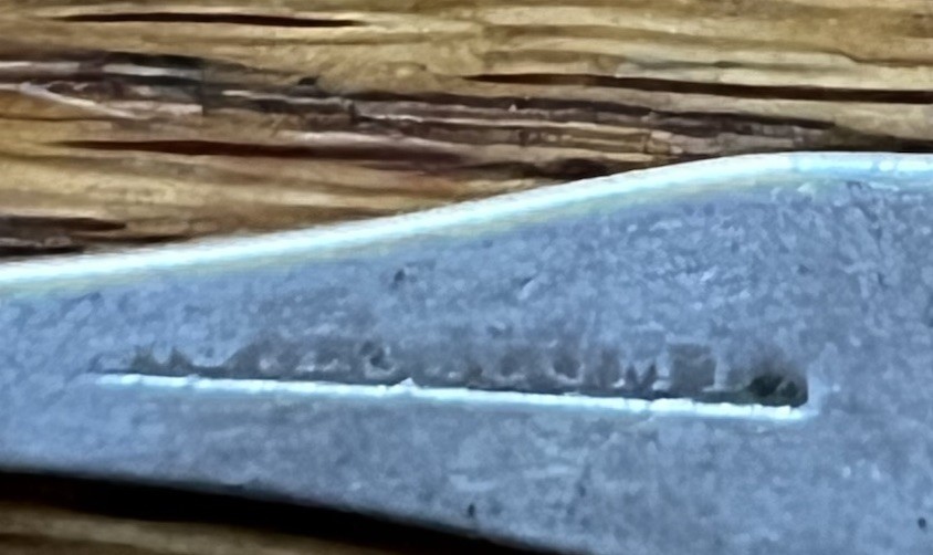 American Coin Silver Shell Bowl Salt Spoon No Monogram Upturned Fiddle