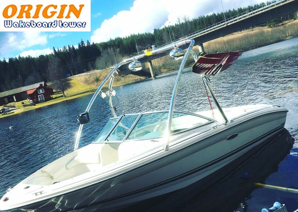Origin Advancer Wakeboard Tower Polished + QR Knee/Wakeboard Tower Combo Rack