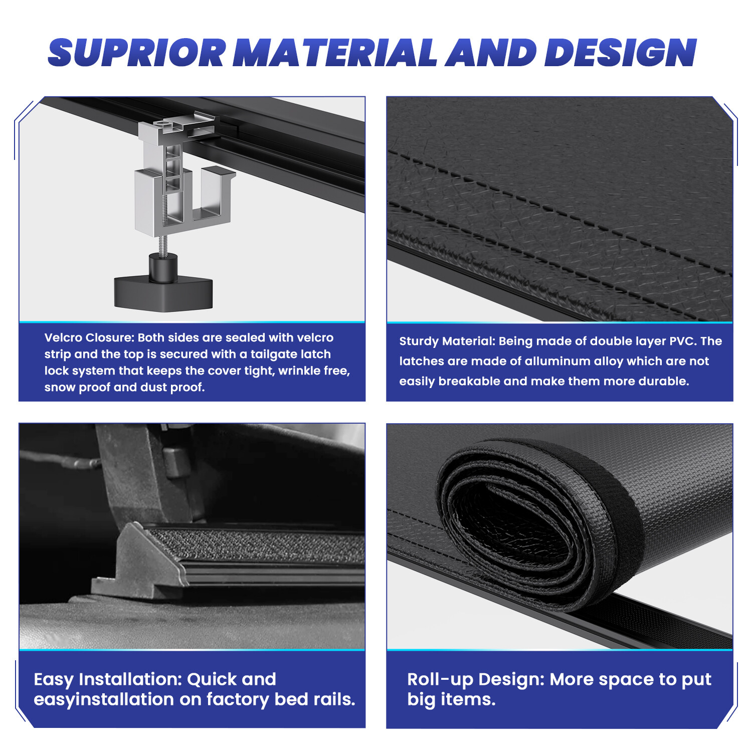 New 5.7/5.8FT Tonneau Cover Bed For 2009-2025 Dodge Ram 1500 2500 3500 On-Top