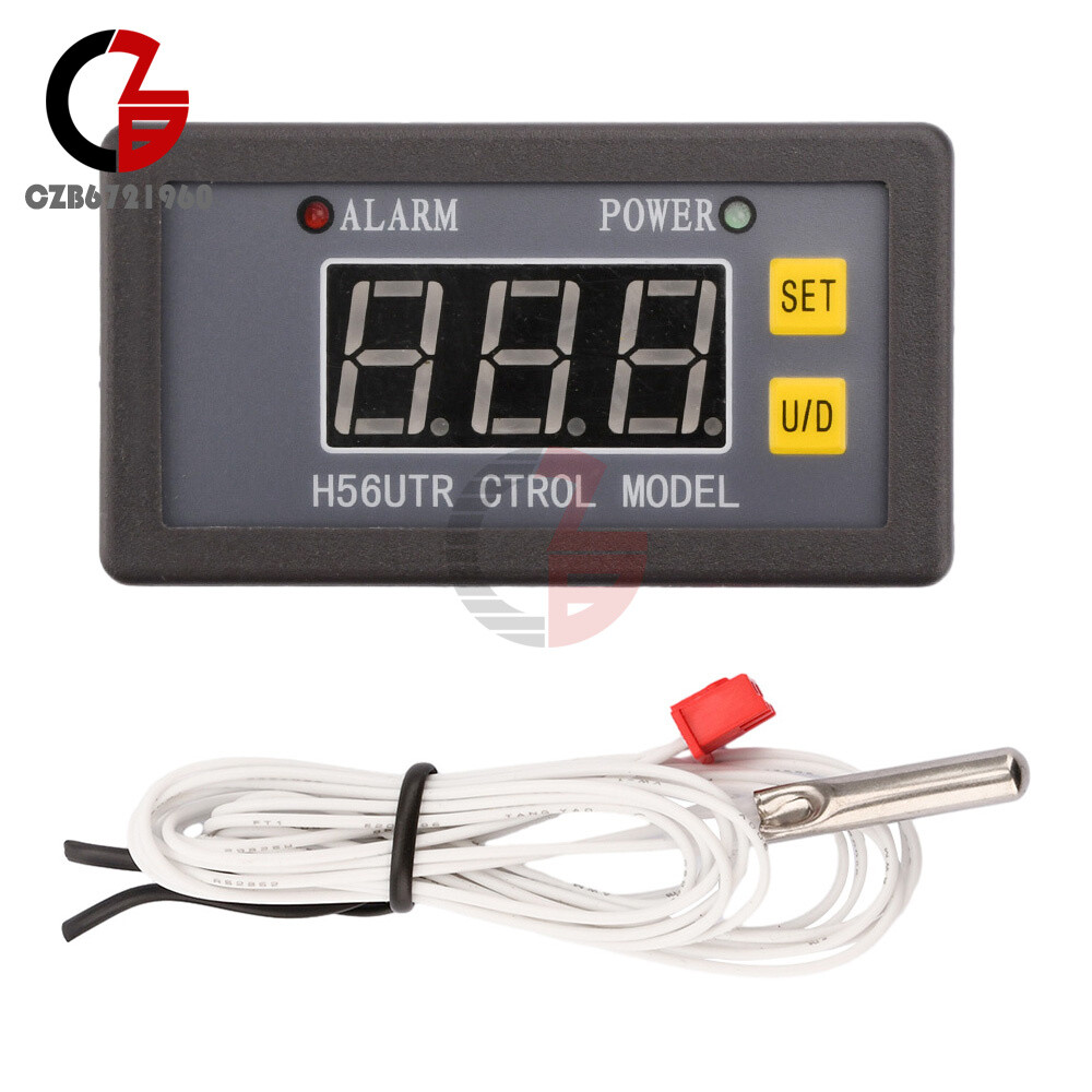 Adjustable Digital Temperature Controller Thermostat DC 12V 24V AC220V 10A/5A