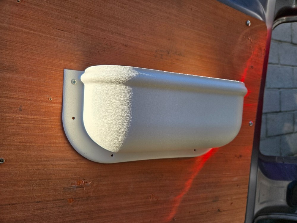 Van Camper Storage Pocket Small White Tool Storage Van Racking Ratchet strap