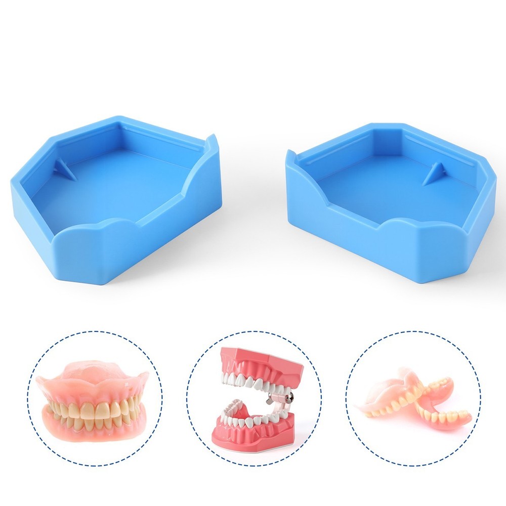 Dental Lab Silicon Rubber Plaster Model Base Denture Impression Tray Former Base