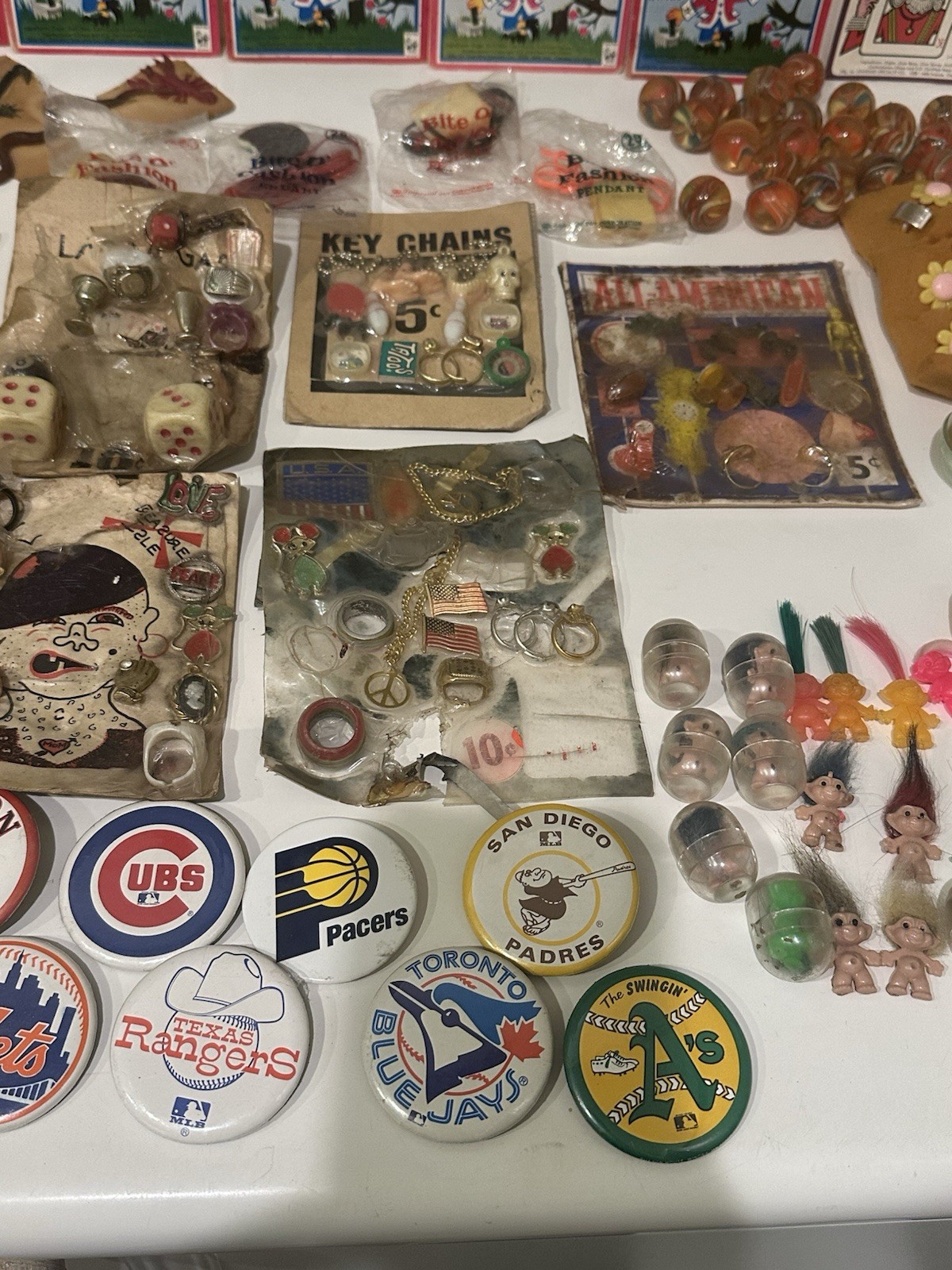 Vintage Gumball Machine Trinkets Toys Mixed Lot