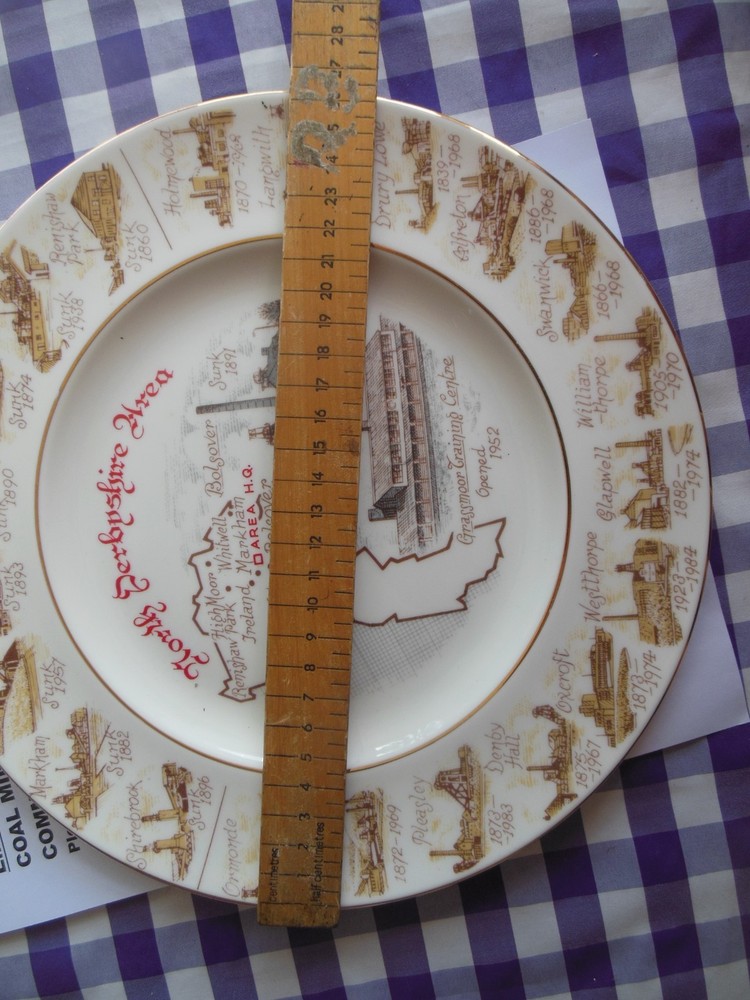 North Derbyshire Area Coal Mining Commemorative Plate