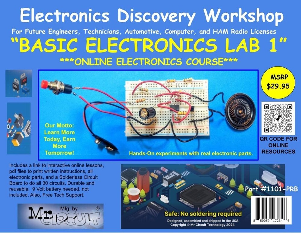 1101-PRB Basic Electronics ONLINE COURSE - Electronics Workshop