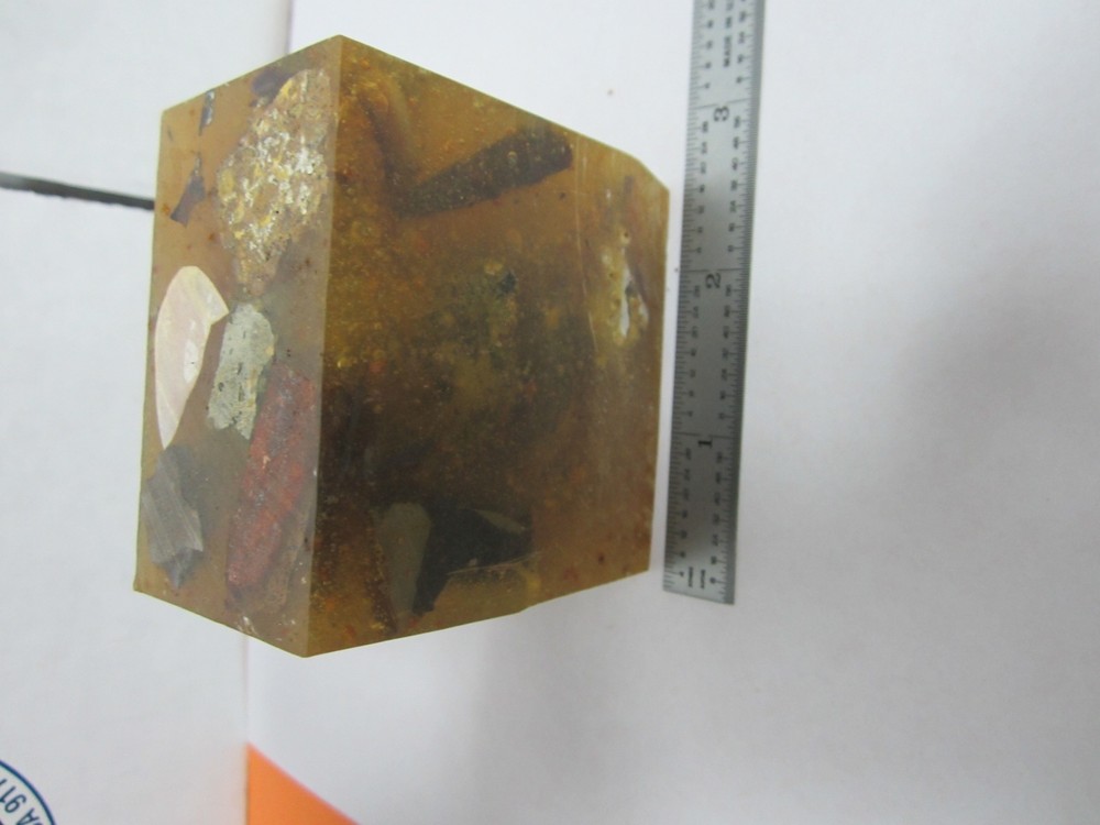 BLOCK ROCK SPECIMEN MICROSCOPE SLIDE OPTICS #K9-12