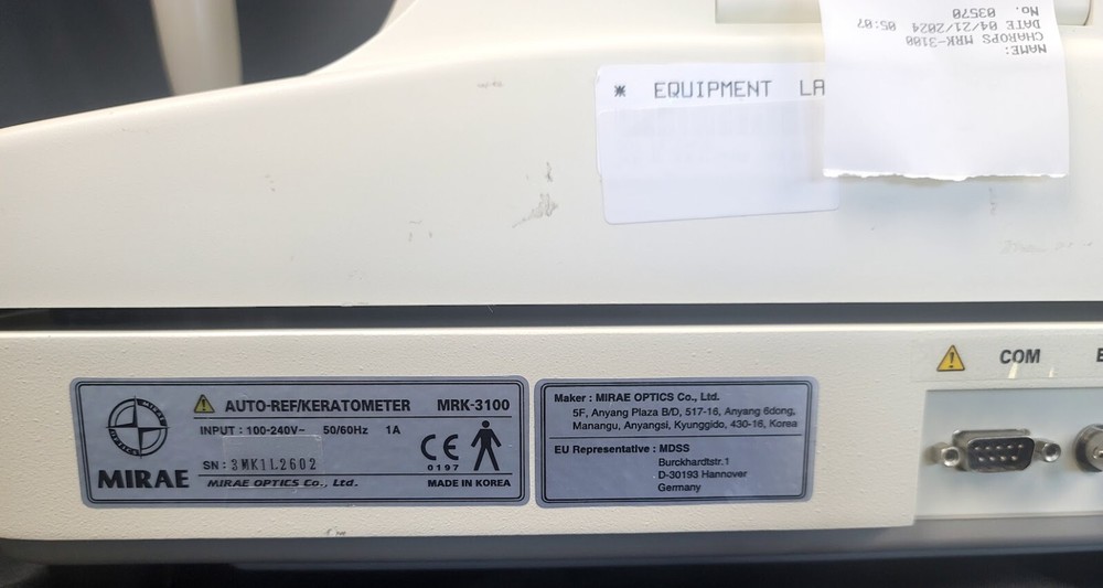 Charops (Huvitz) MRK 3100 Autorefractor Auto-Keratometer