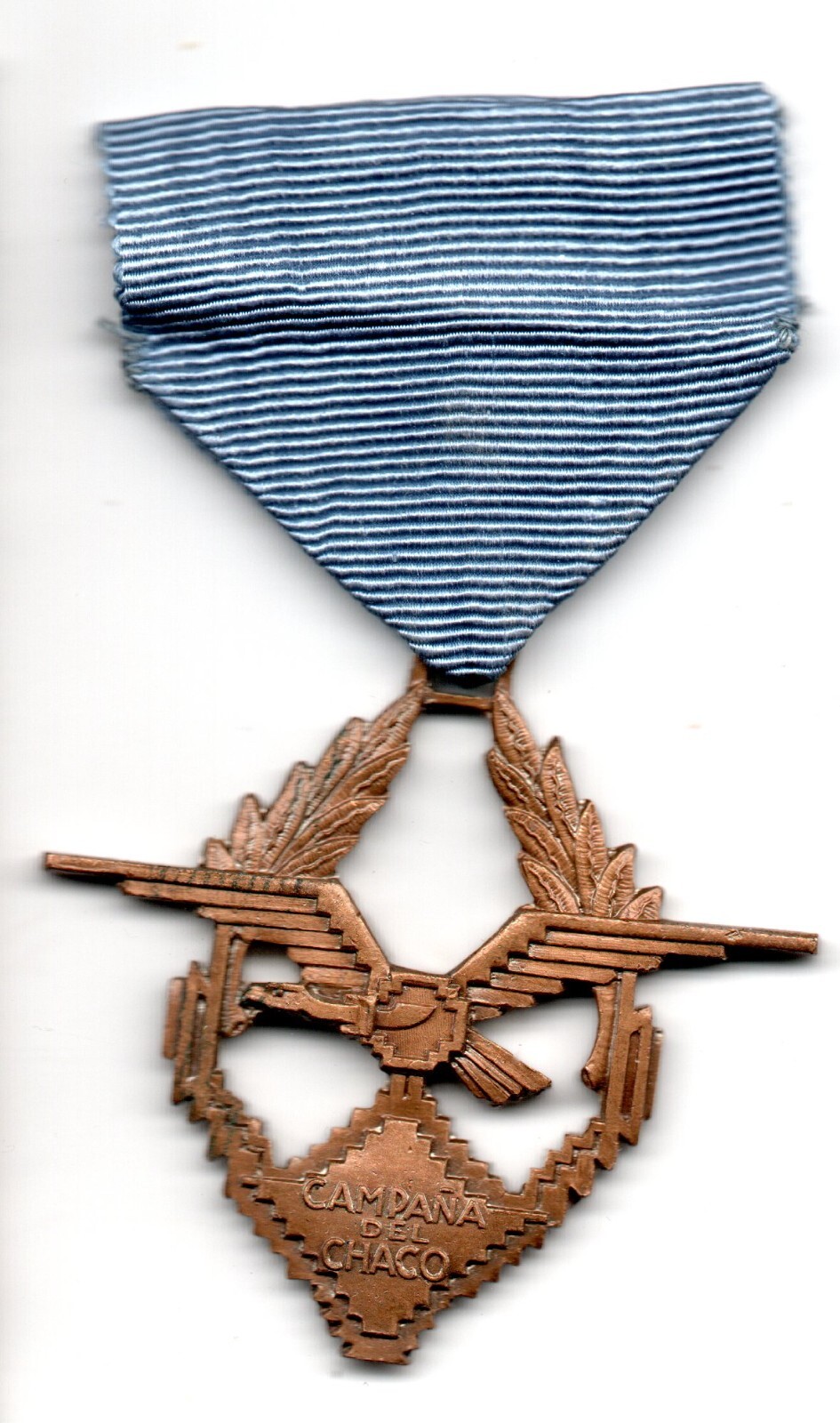 1932 - 1935 Chaco War BOLIVIA - PARAGUAY original medal with ribbon and cover