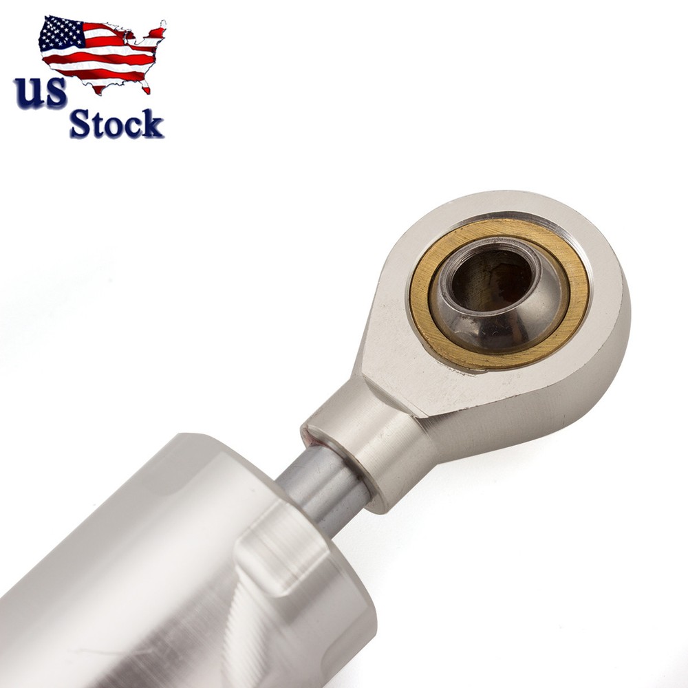 Universal Silver Aluminum Adjustable Steering Damper Stabilizer Motorcycle Part