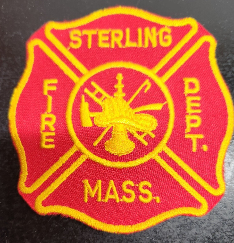 Vintage Sterling Massachusetts Fire Department Patch
