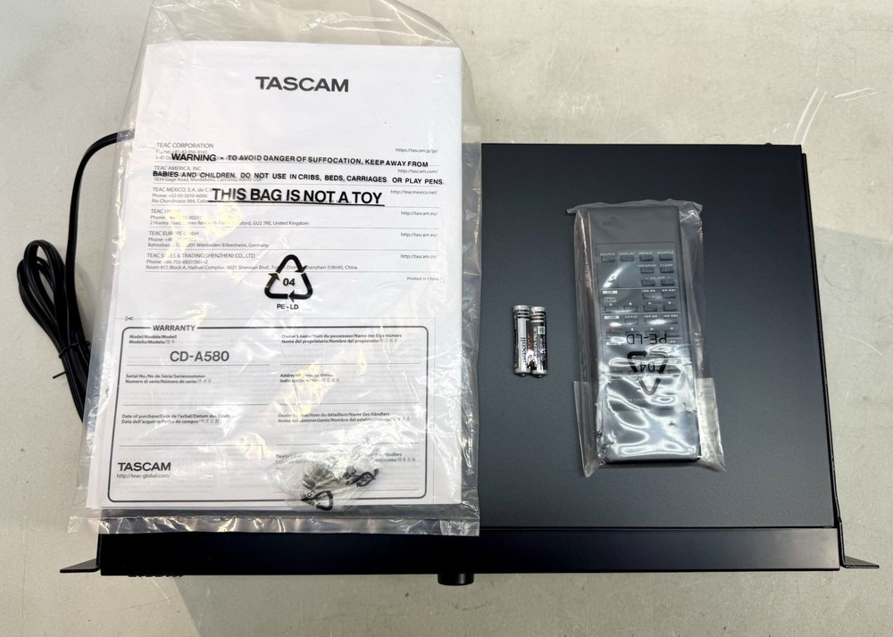 TASCAM CD/CASSETTE PLAYER UNIT