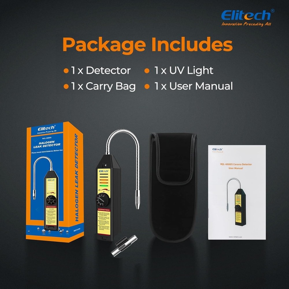 Portable Freon Leak Detector with Adjustable Sensitivity for All Refrigerants