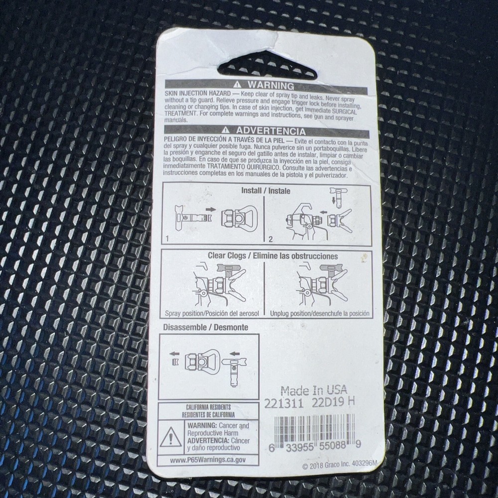 Graco RAC IV 311 Switch Tip Reversible Spray Tip.