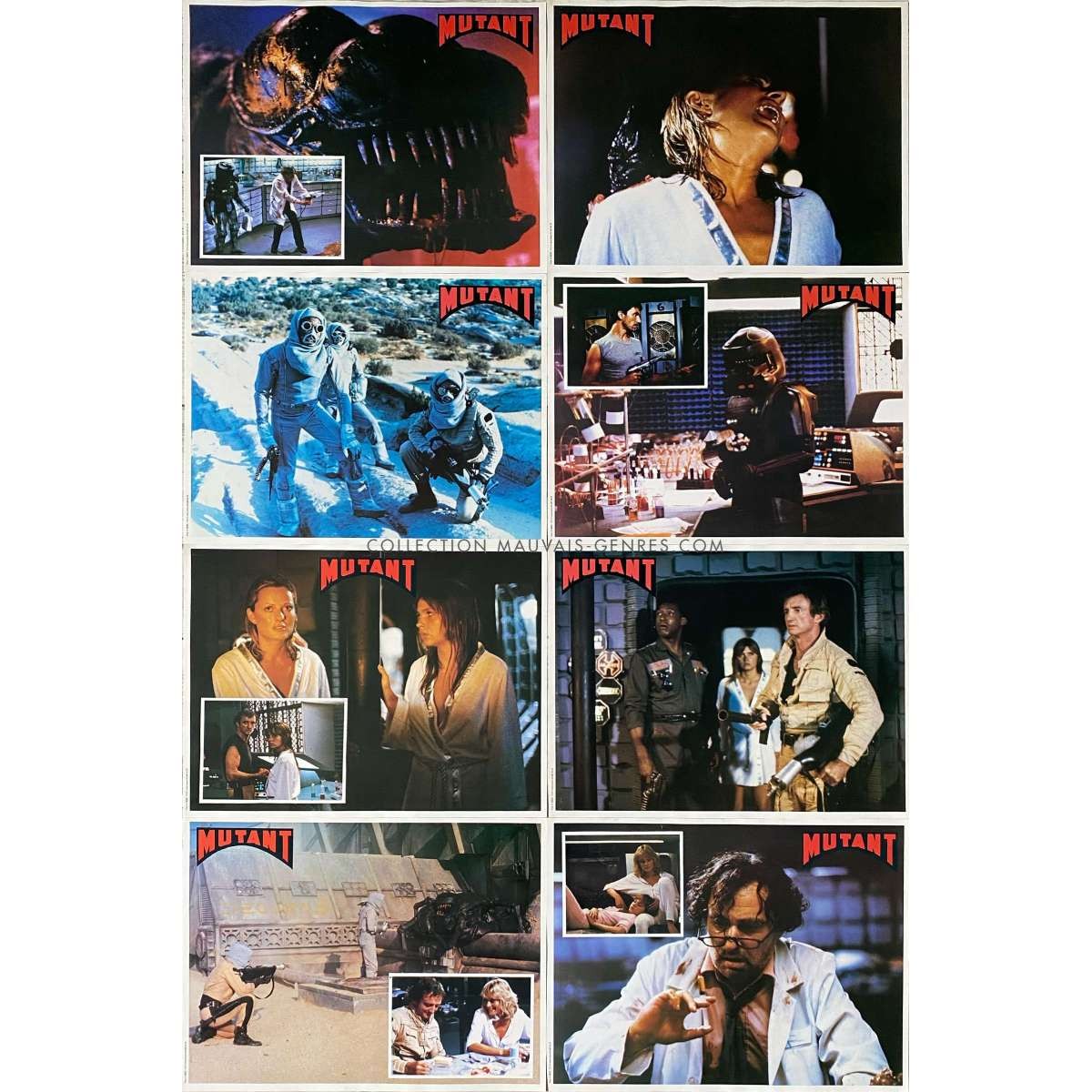 FORBIDDEN WORLD French Lobby Cards x8 - 10x12 in. - 1982 - Allan Holzman, Jesse