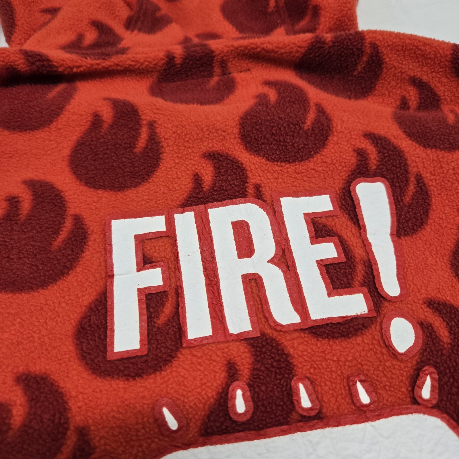 EUC Adults LARGE Taco Bell Fire Hot Sauce x Tipsy Elves Jumpsuit Pajamas One Pc.