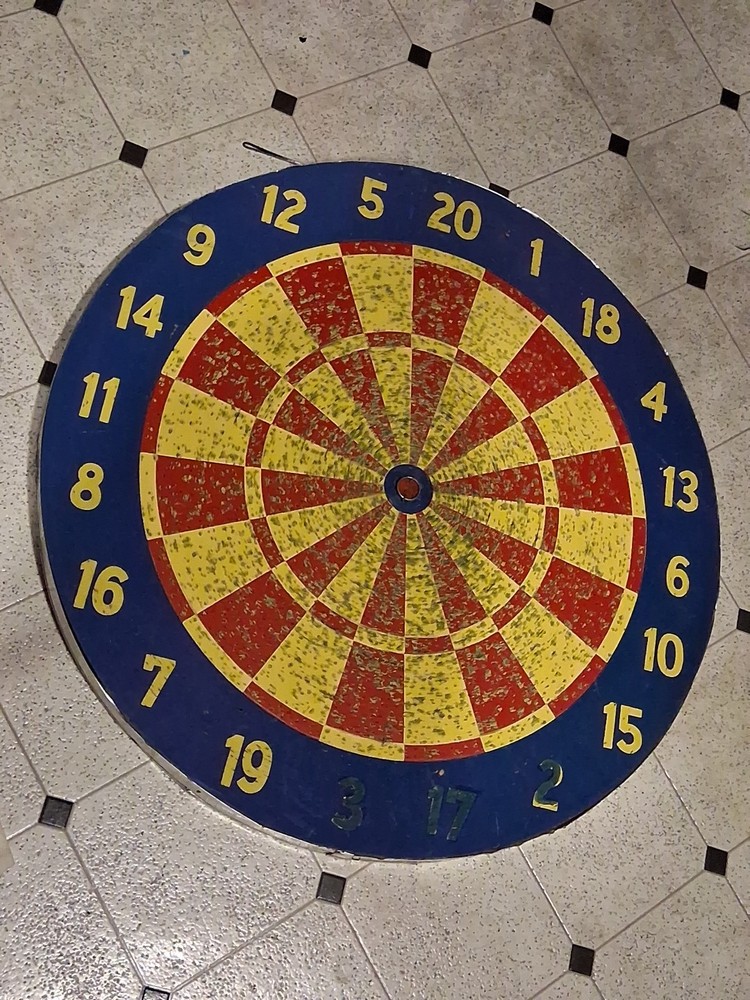 Blue And Yellow Double Side Dart Target
