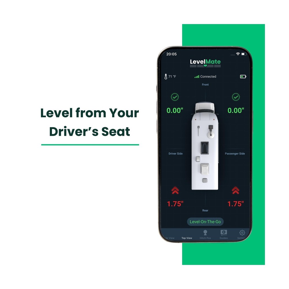 LogicBlue Technology LevelMateMAX Wireless RV Leveling System, Bluetooth Leve...