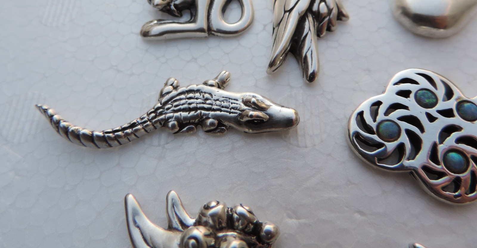 Ilaria Logi 'Southern Cross' Australia Sterling Silver 925 Map Puzzle w Box Rare