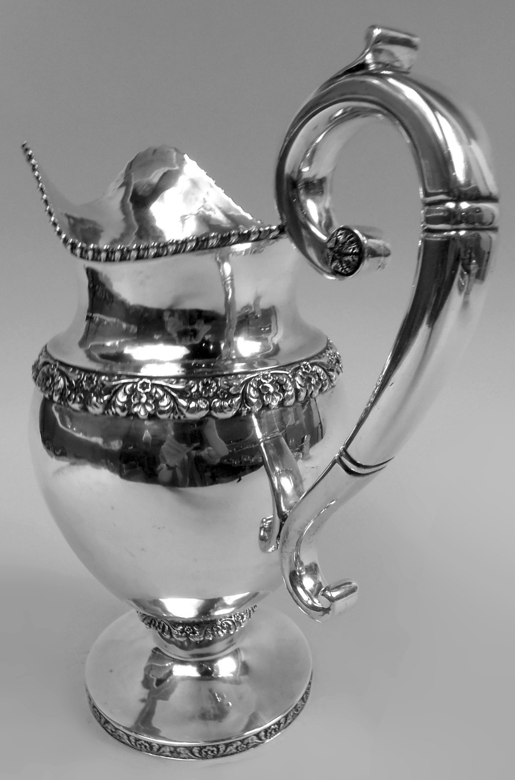 Frederick Marquand Water Pitcher Antique Federal New York American Coin Silver